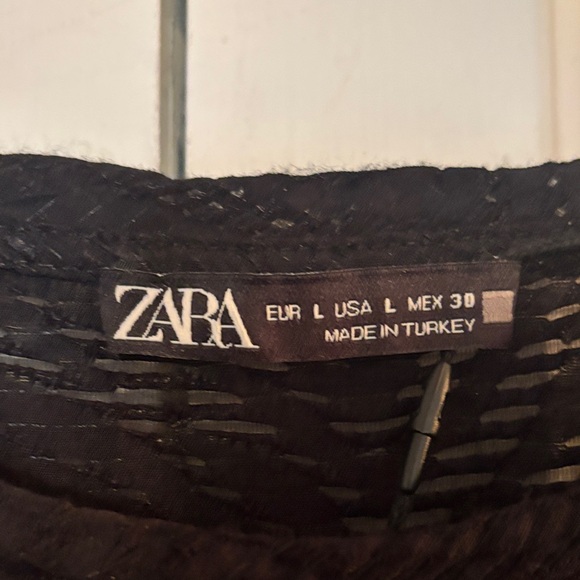 Zara Elegant Black Layered Dress-NWOT - Picture 2 of 9